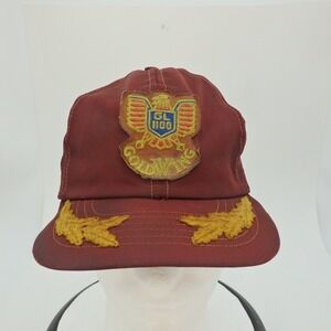 Vintage GL 1100 Goldwing Trucker Hat Red Mesh Eagle Wings Adjustable Snapback